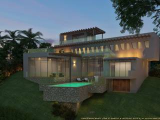 Villa-Salou, A. Simhy - Design/Build Consultancy A. Simhy - Design/Build Consultancy Maisons méditerranéennes