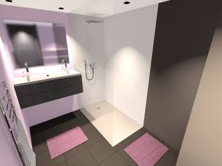 Dossier Salles de bain!, Concepteur Designer d'Espace - Cyril DARD Concepteur Designer d'Espace - Cyril DARD Minimalist style bathroom Biens,Imeuble,Fixation,Design d'intérieur,loger,Rectangle,Sol,Sol,mur,Propriété matérielle