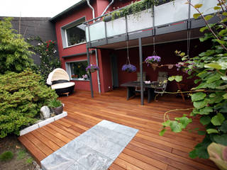 Ipe Terrassendielen 21 x 145mm glatt, Kahrs GmbH Kahrs GmbH Rustieke balkons, veranda's en terrassen