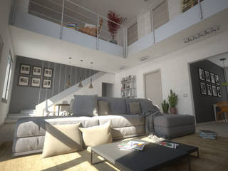 Loft BL 01, Ivan Rivoltella Ivan Rivoltella 现代客厅設計點子、靈感 & 圖片