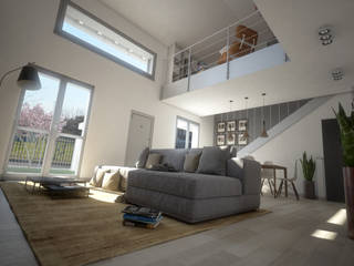 Loft BL 01, Ivan Rivoltella Ivan Rivoltella غرفة المعيشة