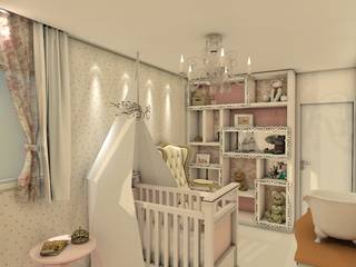 Suite do Bebê, Deise Luna Arquitetura Deise Luna Arquitetura Dormitorios infantiles
