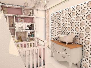 Suite do Bebê, Deise Luna Arquitetura Deise Luna Arquitetura Dormitorios infantiles de estilo clásico