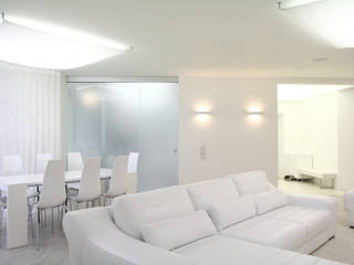 La Peregrina. A private interior. Novosibirsk. 2012, nadine buslaeva interior design nadine buslaeva interior design Minimalistische Wohnzimmer
