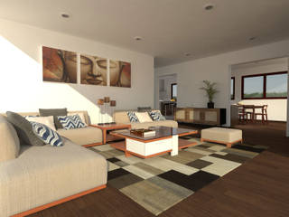 Casa Gama, Vibra Arquitectura Vibra Arquitectura Modern living room