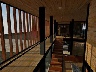 Casa Los Pinos, Vibra Arquitectura Vibra Arquitectura Modern balcony, veranda & terrace
