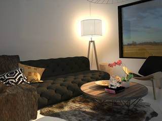Casa Molina , Rotoarquitectura Rotoarquitectura Scandinavian style living room