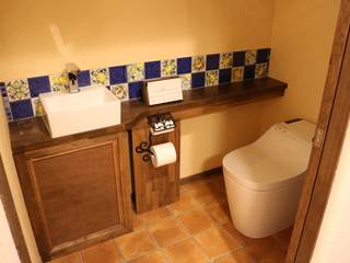 - French Country Style・フレンチカントリースタイル No.03 -, 株式会社アートカフェ 株式会社アートカフェ Landelijke badkamers Wit