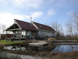 Aanbouw Zonderland, Dick de Jong Interieurarchitekt Dick de Jong Interieurarchitekt Casas de estilo rural