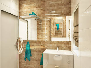 Подмосковный проект в с.Речицы, Pure Design Pure Design Scandinavian style bathrooms Beige