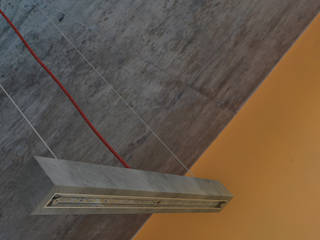 Hº2 - Lampara de Colgar de Concreto LED, Estudio Indo Estudio Indo Living room Reinforced concrete