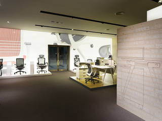 HANSSEM OFFICE SHOWROOM / BANPO, creative 4 creative 4 Ruang Komersial Kayu Wood effect