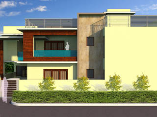 Facade Development of Residence, Fulcrum Dezign Fulcrum Dezign منازل