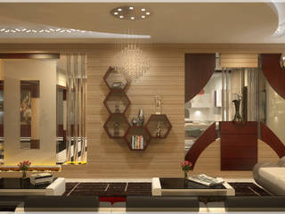 Indian Contemporary Design, Monnaie Architects & Interiors Monnaie Architects & Interiors モダンデザインの リビング