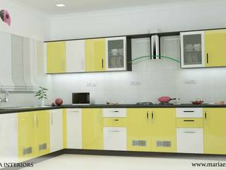 latest project in OTHARA, Maria Enterprises Maria Enterprises Colonial style kitchen Engineered Wood Yellow Kitchen utensils