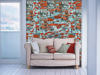 Riscas Portuguesas, OH Wallpaper OH Wallpaper Modern walls & floors Paper