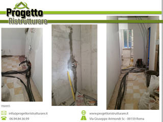 Ristrutturazione integrale di un appartamento, Progetto Ristrutturare Progetto Ristrutturare Modern bathroom