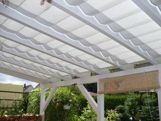 Toldo SPANNMAXXL instalado, TOLDOS SPANNMAXXL.de TOLDOS SPANNMAXXL.de ミニマルデザインの テラス