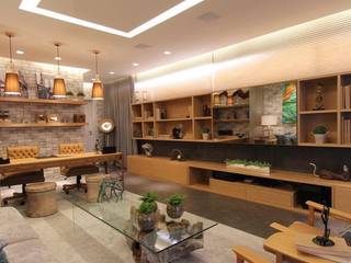 Casa Cor 2016 - Home Office, RICH by Tato Araújo RICH by Tato Araújo Commercial spaces Grey Commercial Spaces