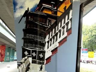 Galeria Tybetańska , Artystyczne Malowanie Ścian Artystyczne Malowanie Ścian Paredes y pisos de estilo moderno