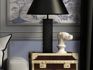 Toile de Jouy - Bases, OH Wallpaper OH Wallpaper 모던스타일 벽지 & 바닥 종이