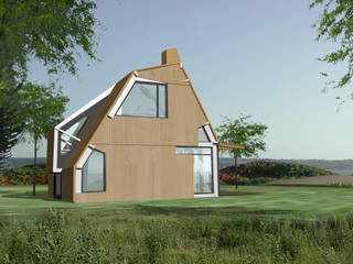 houten vakantiehuis aan zee, hans moor architects hans moor architects Moderne huizen Hout Hout