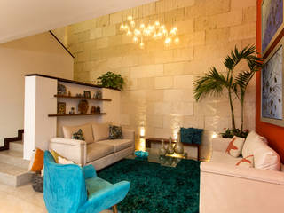 Casa Banak, Grupo Arsciniest Grupo Arsciniest Modern Living Room Stone White