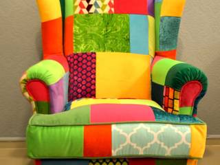 Fotel Patchwork Multikolor, Juicy Colors Juicy Colors Moderne Wohnzimmer
