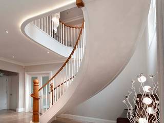 Essex, Smet UK - Staircases Smet UK - Staircases ทางเดินสไตล์คลาสสิกห้องโถงและบันได