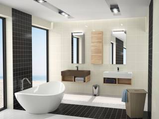 METRO set pozzo C02 detail, Edmo S.r.l. Edmo S.r.l. Modern bathroom Wood Wood effect