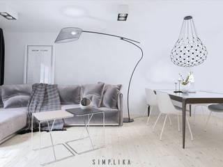 SALON, SIMPLIKA SIMPLIKA Гостиная в стиле минимализм