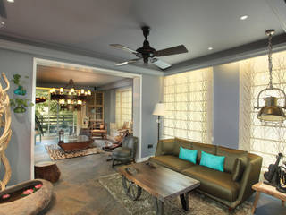 Residence For Anand's, New Delhi, groupDCA groupDCA Modern living room