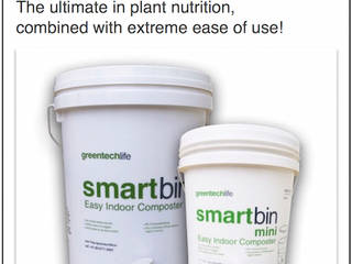 SmartBin- Easy indoor composter (recycle bin), GreenTech Life GreenTech Life Cocinas minimalistas
