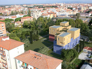 Intervento residenziale nel quartiere San Marco: Progettato dallo studio Pagni e Tolaini , faserem srl faserem srl Casas modernas Concreto
