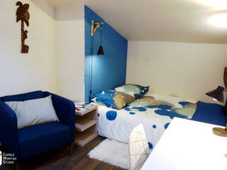 En bleu c'est mieux!, Carole Montias-Studio Carole Montias-Studio Modern style bedroom