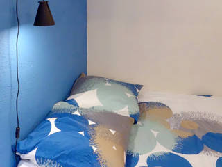 En bleu c'est mieux!, Carole Montias-Studio Carole Montias-Studio Спальня в стиле модерн