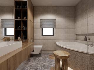 Łazienka w szarościach, Ale design Grzegorz Grzywacz Ale design Grzegorz Grzywacz Ausgefallene Badezimmer