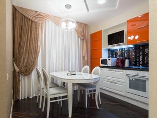 Двухкомнатная квартира с характером, Дизайн-бюро «Линия стиля» Дизайн-бюро «Линия стиля» Кухня в стиле модерн