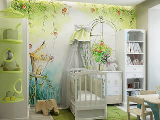 Детская комната в современном стиле, Студия дизайна ROMANIUK DESIGN Студия дизайна ROMANIUK DESIGN ห้องนอนเด็ก