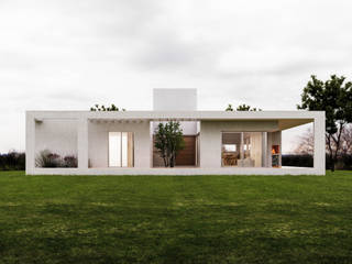 Diseño y construcción de Casa Blanca en "La Hornilla" por 1.61 Arquitectos, 1.61arquitectos 1.61arquitectos Einfamilienhaus Weiß