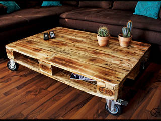 Loungetisch Europalette Irekholzart, IrekHolzArt IrekHolzArt Living roomSide tables & trays Wood Beige