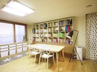 광교 서재형거실 홈스타일링(Kwanggyo APT), homelatte homelatte Modern dining room