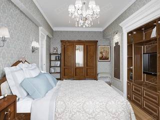 Quartos clássicos por Дизайн студия Ольги Кондратовой Clássico