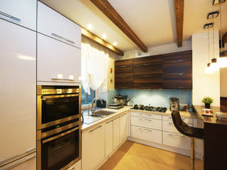 Древесное настроение, Студия интерьера "SENSE" Студия интерьера 'SENSE' Scandinavian style kitchen White