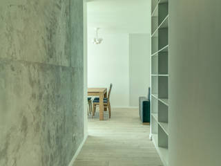 Na Ochocie, Perfect Space Perfect Space Pasillos, halls y escaleras minimalistas