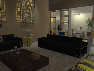 Residencia Unifamiliar , Leticia Colassante Escher Leticia Colassante Escher Living room