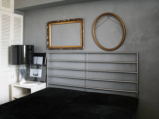 sypialnia/ mieszkanie prywatne/ Łódź, Awer Design Awer Design Minimalist bedroom