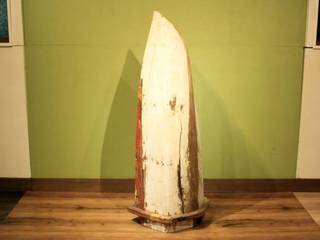 BOAT RACK 【Vintage White】, najam najam Salas de estar asiáticas Madeira Acabamento em madeira