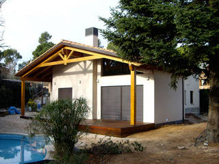 Ampliación Vivienda Valldoreix, Atres Arquitectes Atres Arquitectes Eclectic style houses Wood Beige