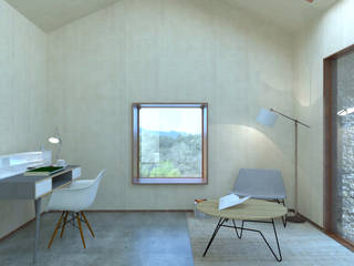 Belle Ville Atelier d'Architecture Minimalistyczny salon
